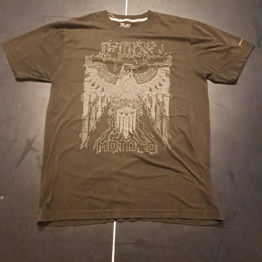 Fox Racing Men's Brown and Black T-shirt